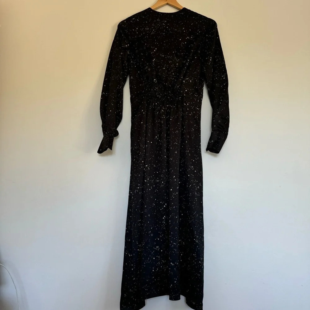 Vince Constellation print poet dress with pockets Size: XS - Picture 3 of 10
